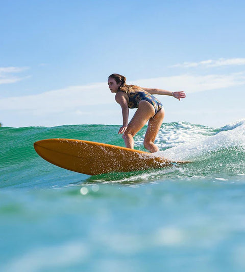 AQSS - Extra Shot by Rachael Tilly Midlength Surfboard - 7'2 Beige Surfboard AQSS   