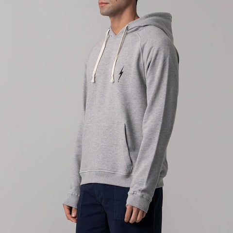Essential Heather Fleece Hoodie - Lightning Bolt Surf Co Hoodie Lightning Bolt   