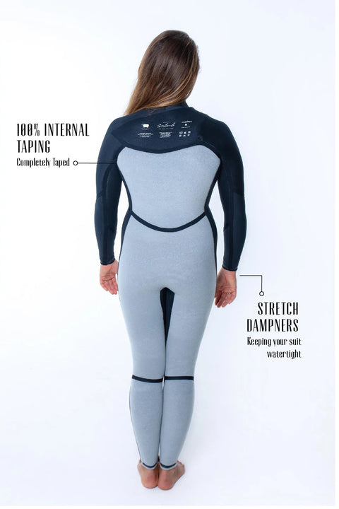Coastlines - Insulator Series Womens 3/2mm Chest Zip Steamer Wetsuits Wetsuits Coastlines   