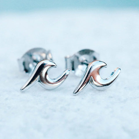 Pura Vida - Wave Stud Earring Earrings Pura Vida   
