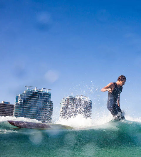 AQSS - Re-evolution by Beau Young Longboard - Caramel Surfboard AQSS   